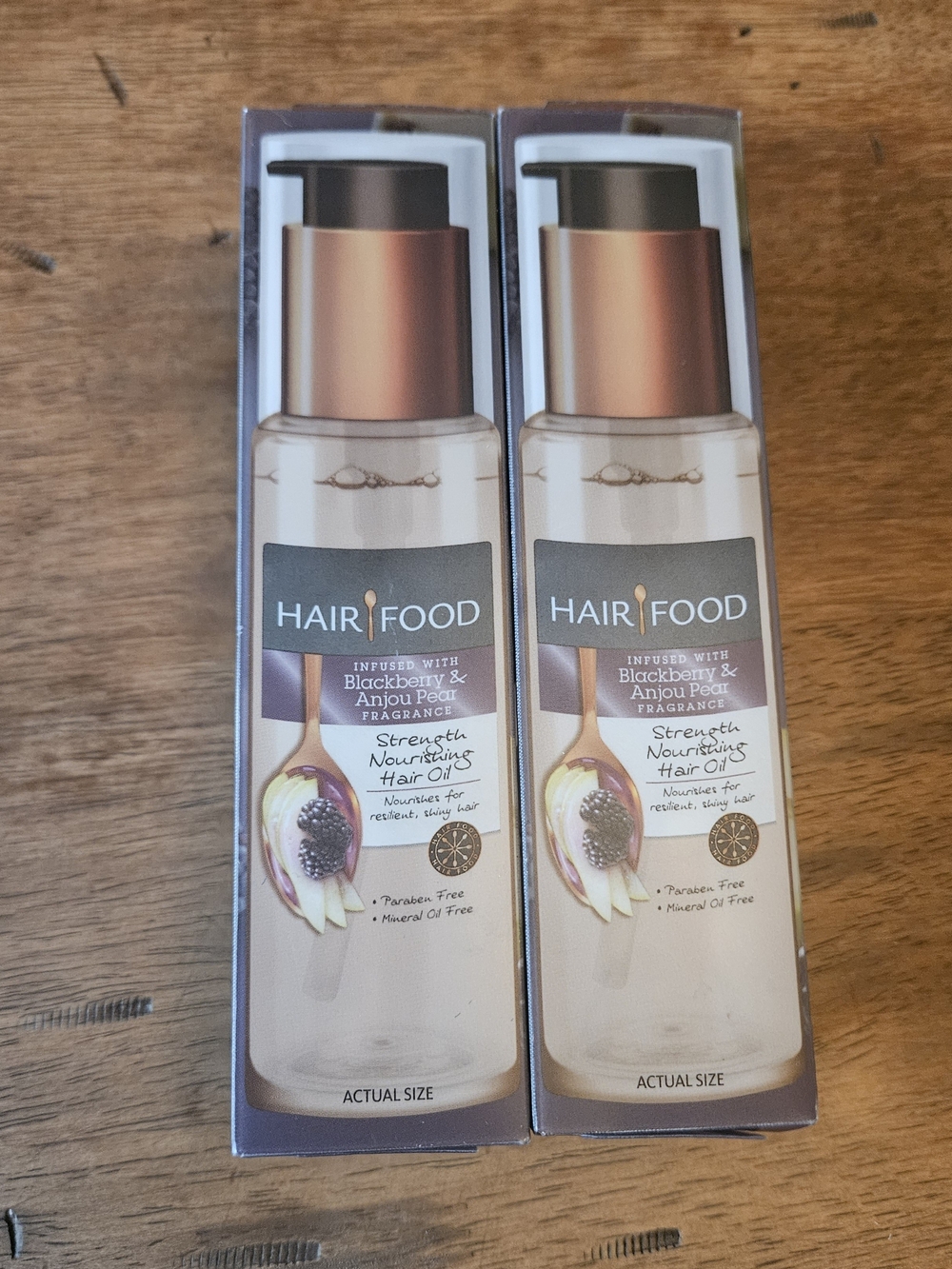2 Bottles Strength Nourishing Hair Oil - Blackberry & Anjou Pear - 95ml Each NWT